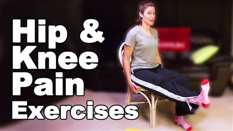 Hip Stretches to Relieve Hip Pain & Knee Pain, Seated - Ask Doctor Jo - YouTube