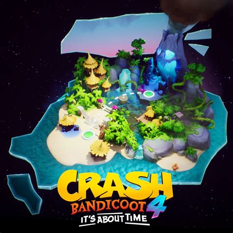 Crash Bandicoot 4 - Dimensional Map, Airborn Studios on ArtStation at https://www.artstation.com ...