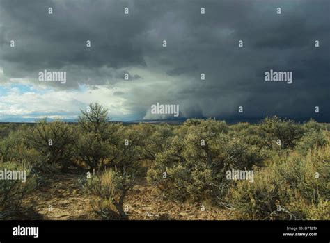 Advancing Storm Front Near Hart Mountain Wildlife Refuge, Frenchglen, Oregon Stock Photo - Alamy