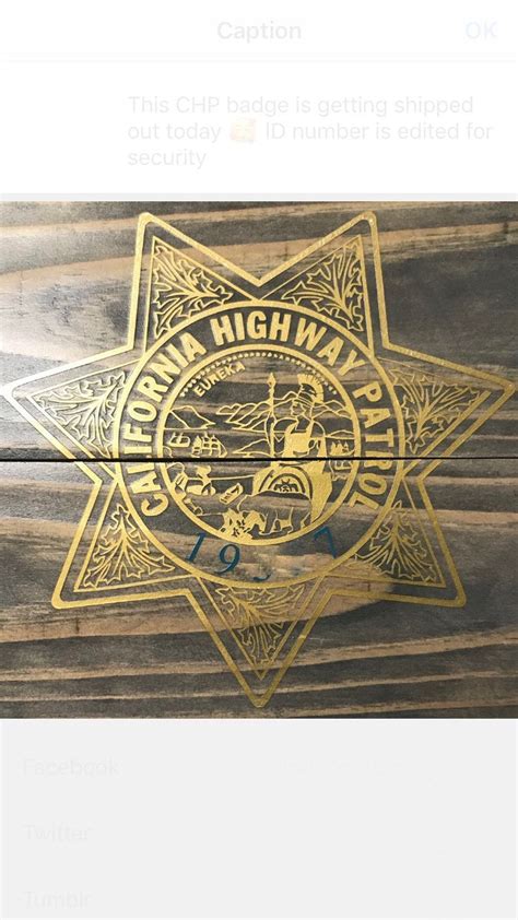 CHP badge wall hanging. custom with badge number | Etsy