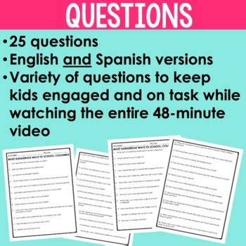 Most Dangerous Ways to School Colombia Questions in Spanish and English