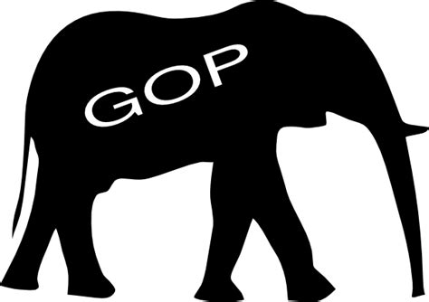 Gop Elephant Clip Art at Clker.com - vector clip art online, royalty ...