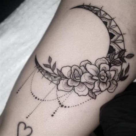 floral moon tattoos Archives - For Creative Juice