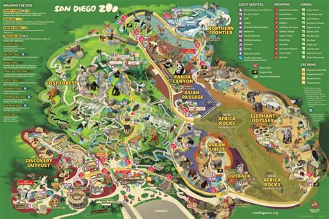 San Diego Zoo map