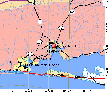 Where Is Niceville Florida On A Map | Draw A Topographic Map