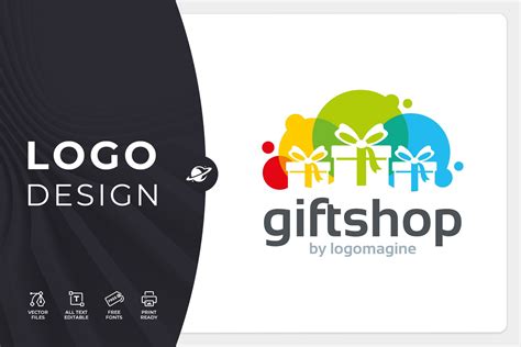 Gift Shop Logo Template | Branding & Logo Templates ~ Creative Market