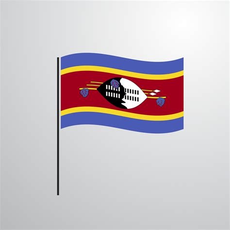 Swaziland waving Flag 14025840 Vector Art at Vecteezy