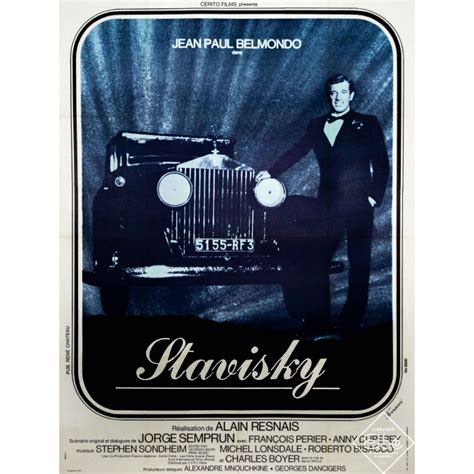 Vintage movie poster Stavisky - Jean-Paul Belmondo from 1974