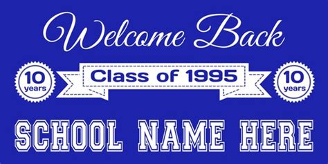 Welcome Back Class Reunion Banner | Etsy