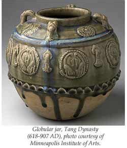 Ancient Chinese pottery vessel decorated with glazes . | Chinese ...