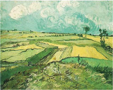 Wheat Fields at Auvers Under Clouded Sky by Vincent Van Gogh - 754