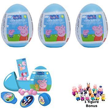 3 Peppa Pig plastic surprise eggs - Buy Online in UAE. | Toys And Games Products in the UAE ...