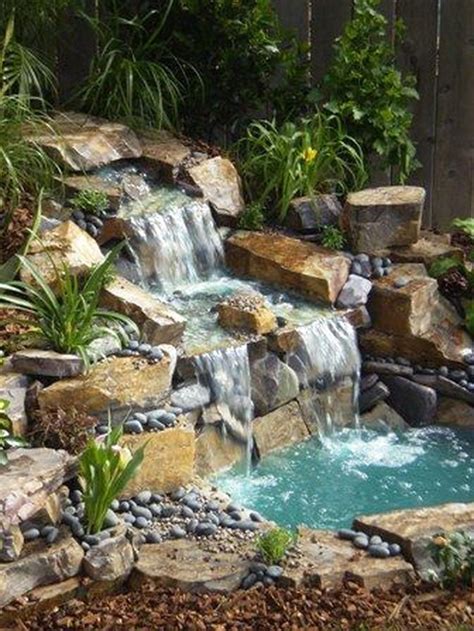 47 Diy Garden Pond Waterfall Ideas | Garden waterfall, Ponds backyard, Pond landscaping