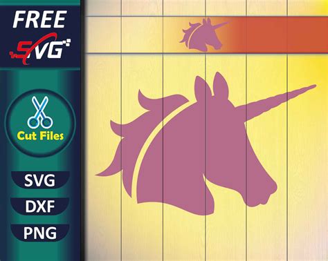 Unicorn Head Silhouette SVG Free | freesvg.art