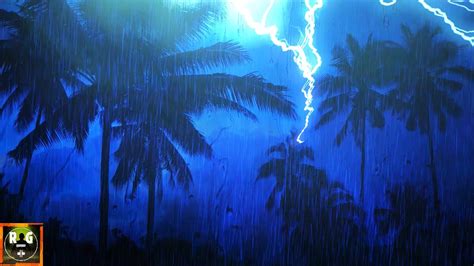 Thunderstorm Sounds with Rain, Strong Thunder & Intense Lightning Atmosphere to Sleep, Study ...