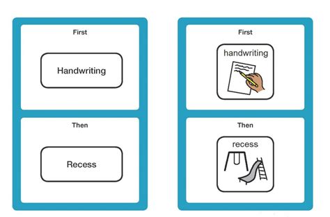 First Then Printable - Printable Templates