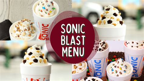 Sonic Blast Menu with Prices 2024 (Updated July)