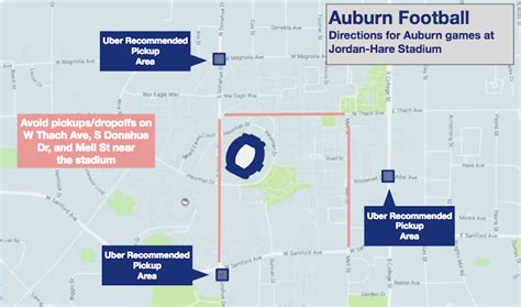 Jordan Hare Stadium Parking Map