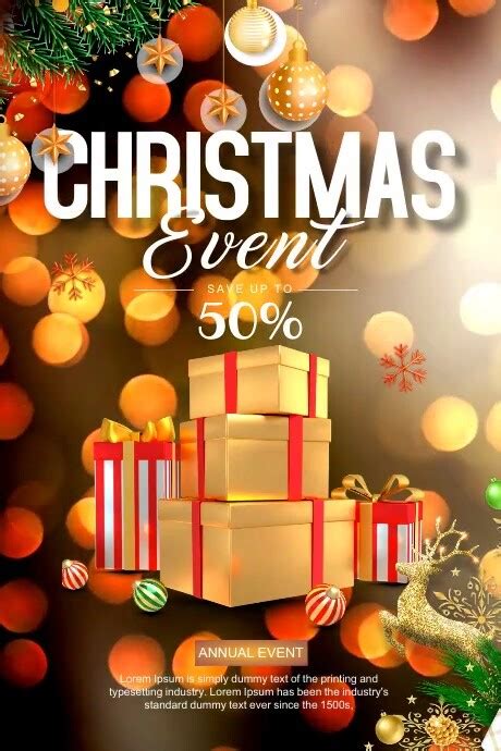 CHRISTMAS EVENT Template | PosterMyWall