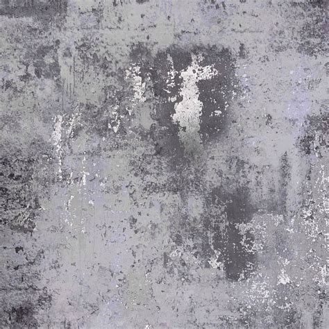 Exposed Metallic Industrial Texture Dark Grey 50103 | Wallpaper Sales