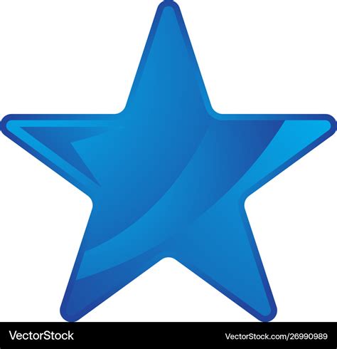 Blue star icon Royalty Free Vector Image - VectorStock