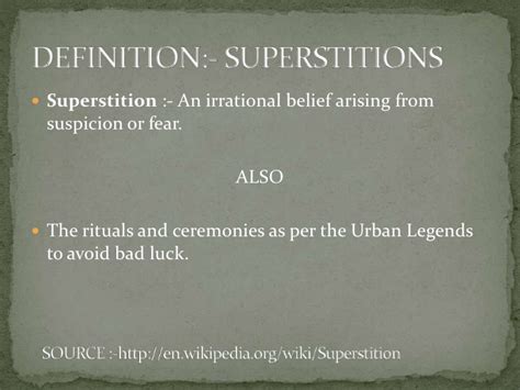 Superstitions in indian culture