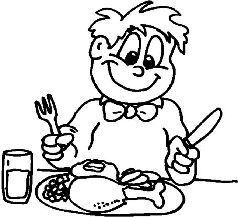 Free Eat Dinner Clipart Black And White, Download Free Eat Dinner Clipart Black And White png ...