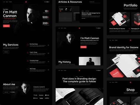 Dark Mode Portfolio Webflow Template - Darkfolio X | BRIX Templates