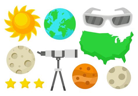 Solar Eclipse Icons Vector 156710 Vector Art at Vecteezy