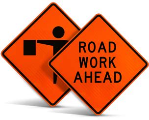 Road Work Signs - Large Selection, Ships Fast