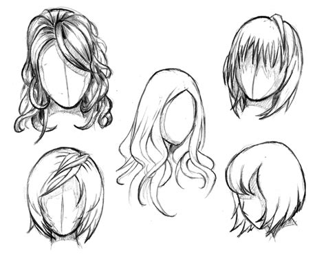 Manga hair reference sheet 1 - 20130112 by StyrbjornA on DeviantArt