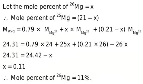 Average atomic mass of magnesium is 24.31. AMU this magnesium is ...