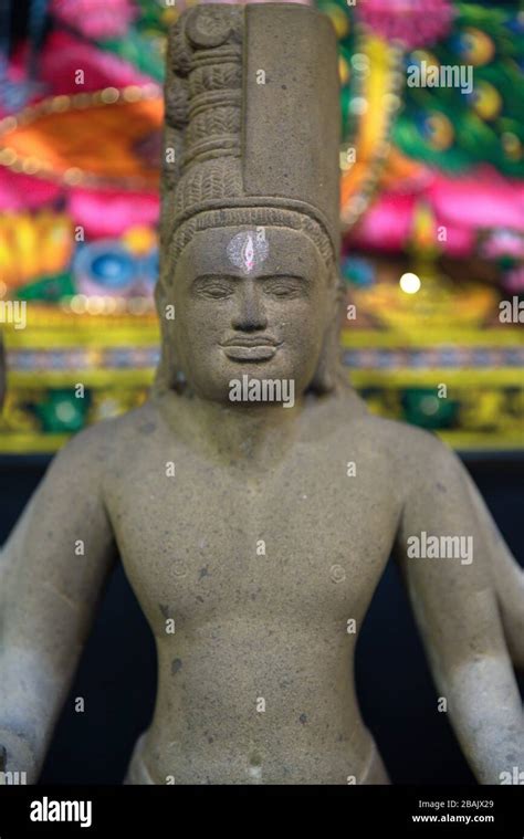 Narayana, the Hindu God of Supreme Being and Absolute Truth for blessing Stock Photo - Alamy