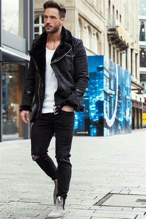 15 Coolest Ways To Wear Leather Jacket This Winter | Leather jacket outfit men, Leather jacket ...