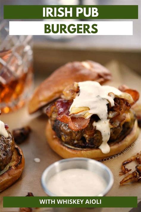 Irish Pub Burgers - Cooking with Curls