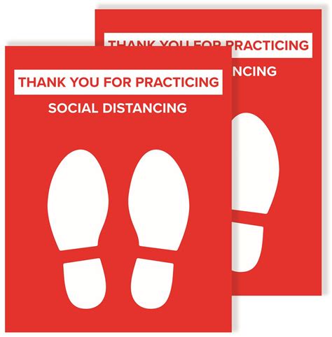 Social Distance Posters | Pre-Printed Single Sided Design