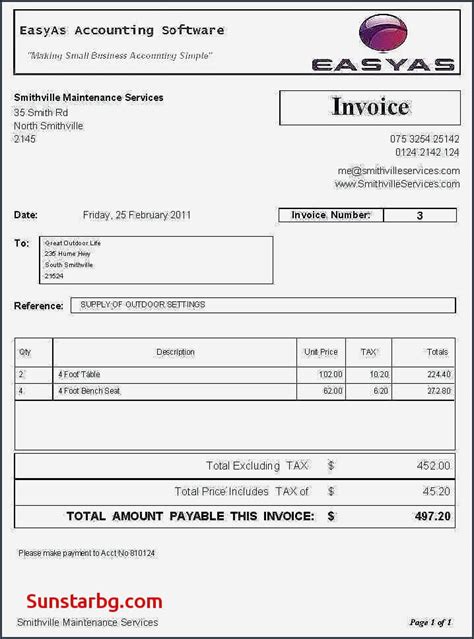 Free Bookkeeping Invoice Template | Customize & Download - Bonsai