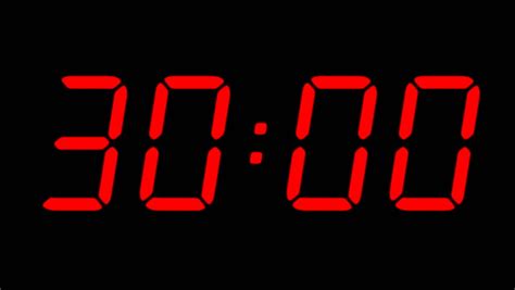 Digital Countdown Timer in Red Stock Footage Video (100% Royalty-free) 6164132 | Shutterstock