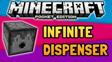 ULTIMATE ARROWS IN A DISPENSER !! - Infinite Dispenser Tutorial - Minecraft PE 1.1.3 - YouTube