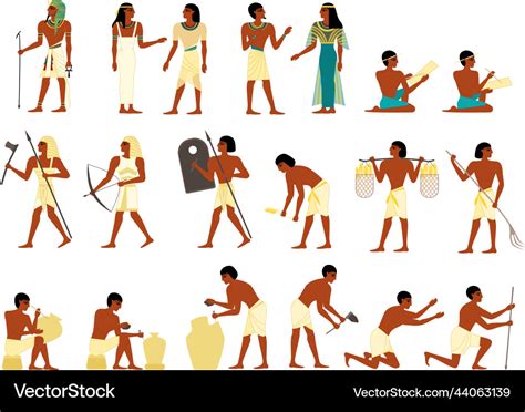 Ancient Egyptian People Clipart Image