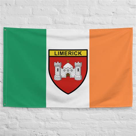 Limerick County Coat of Arms Ireland Flag Limerick Crest - Etsy