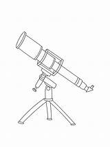 Telescope coloring pages  Coloring Free sketch template