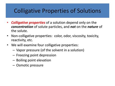 PPT - Colligative Properties Part 1 PowerPoint Presentation, free download - ID:811562