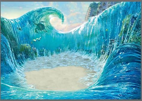 7x5FT Moana Vaiana Maui Ocean Sea Wave Surf Custom Photo Studio ...