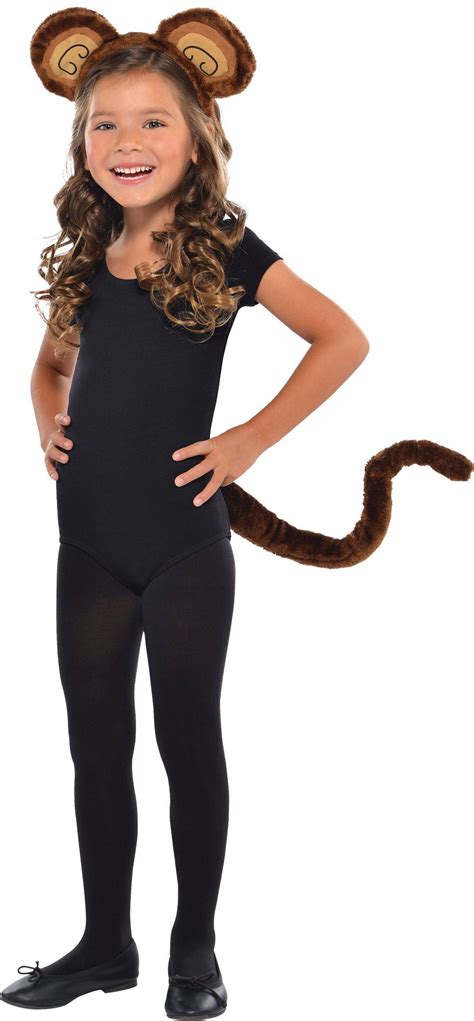 Furry Monkey Tail, Brown, 21-in, Wearable Costume Accessory for Halloween | Party City