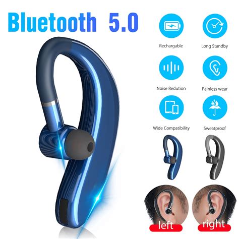 Bluetooth Headset, TSV Wireless Earpiece Bluetooth 5.0 for Cell Phones, In-Ear Piece Hands Free ...