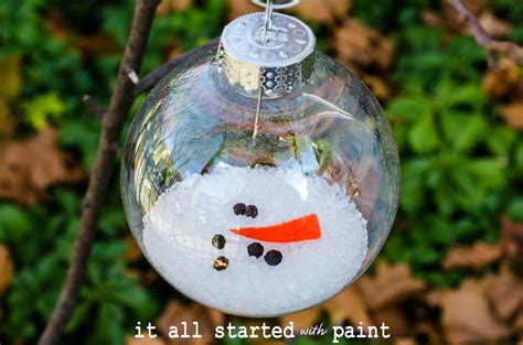 melted snowman ornament - It All Started With Paint