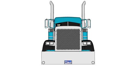 SEMI TRUCK FRONT VIEW CLIPART - 37px Image #18