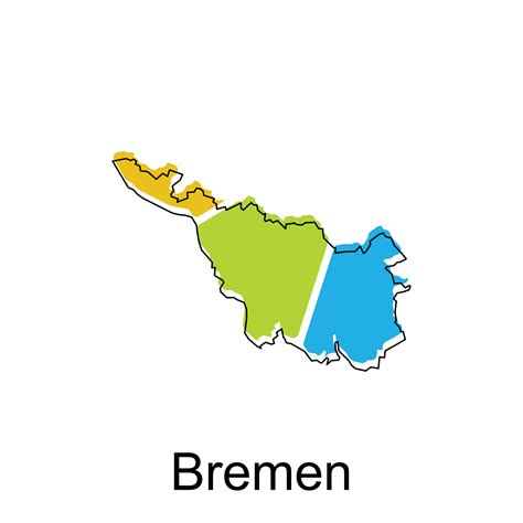 Bremen map.vector map of the Germany Country. Borders of for your infographic. Vector ...