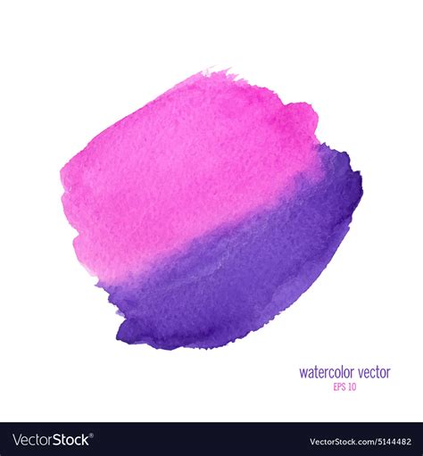 Pink purple watercolor circle Royalty Free Vector Image